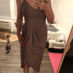 Reinette Mauve Purple Midi Dress